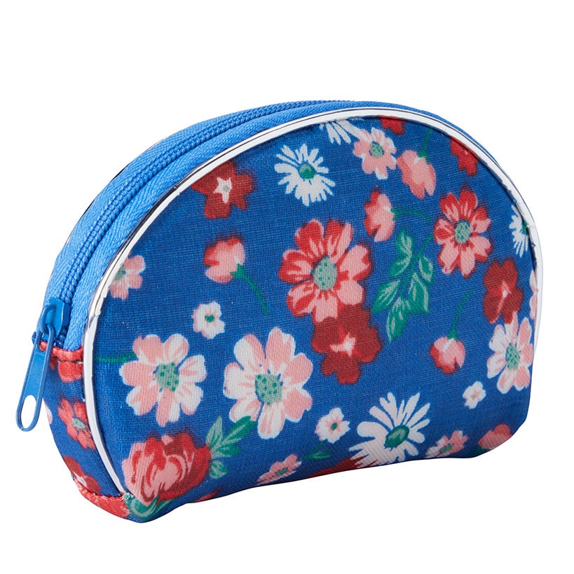 Zippered Coin Purse Small Floral