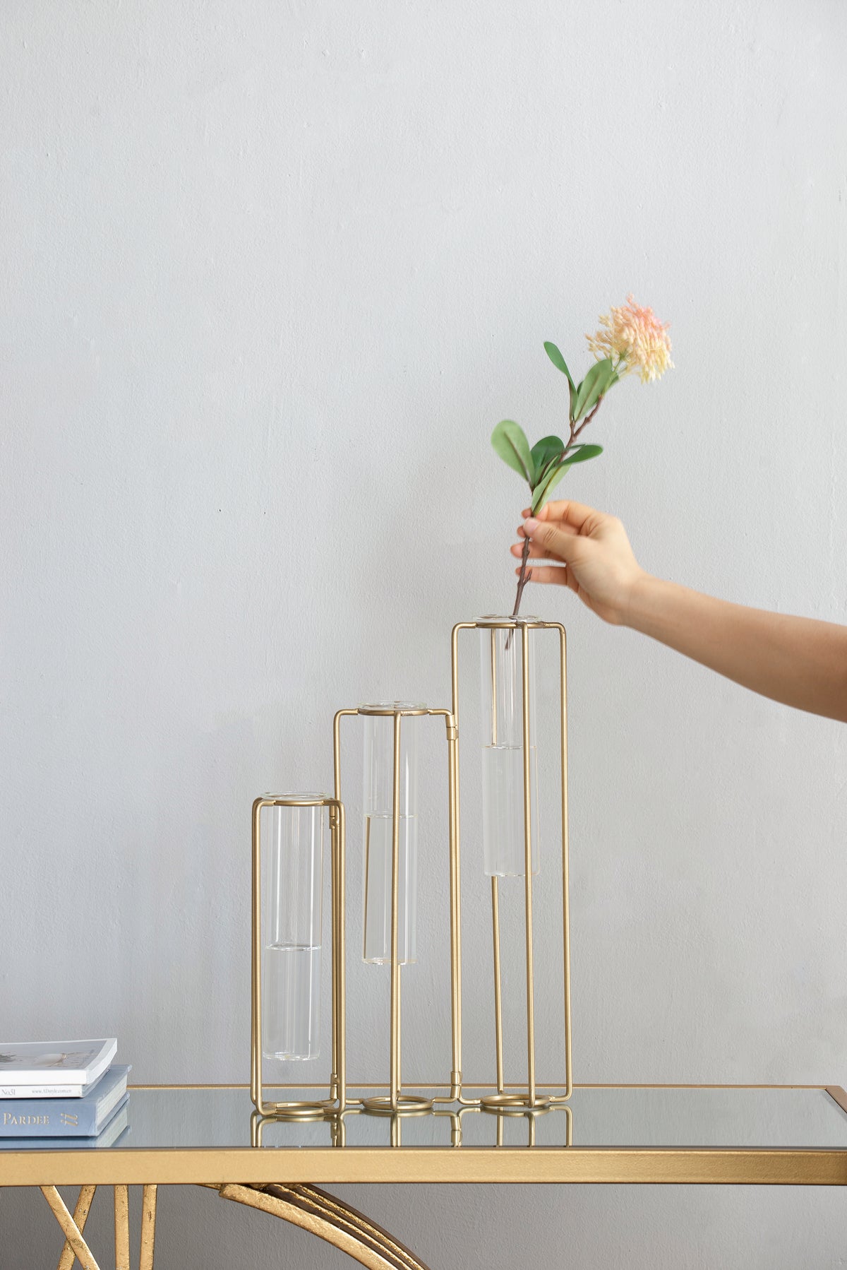 8.5x2.8x15.3 Oversized Pedestal Beaker Vase - image 7