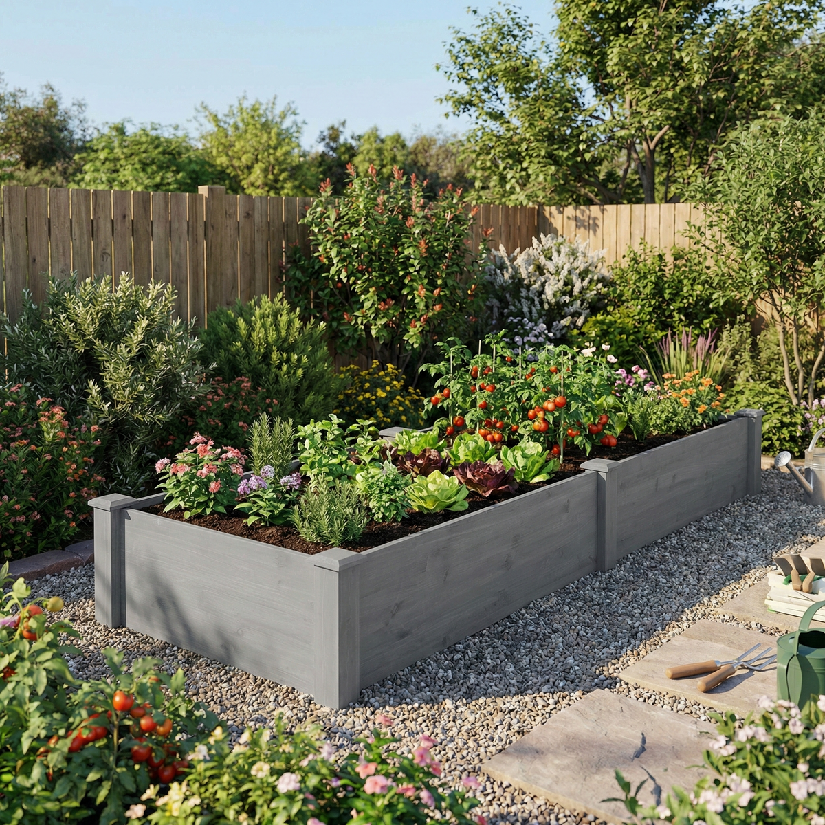 Over Ground Raised Garden Bed 96x28x10'', Large Long Planter Box for Outdoor, Tool-Free Assembly - image 3