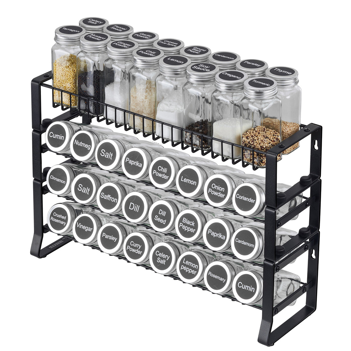 Spice Rack Organizer for Cabinet Kitchen Countertop Seasoning Organizer 18x11 in - image 7