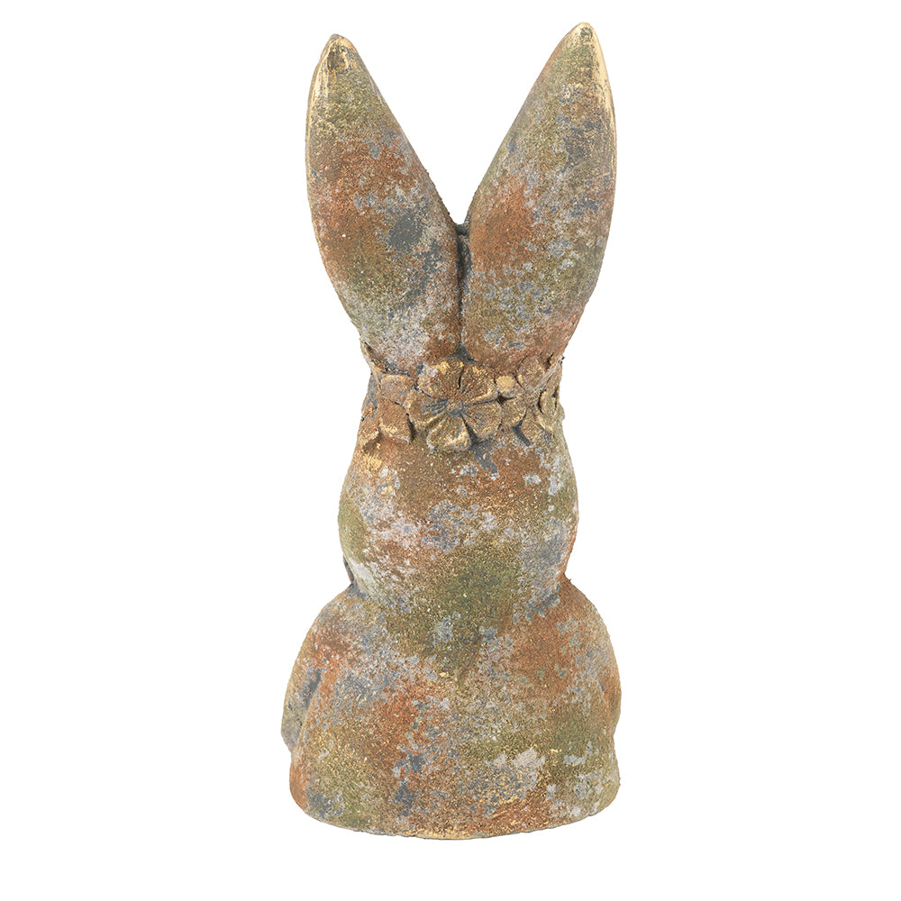 9.3x7.9x20.3" Antique Rabbit Figurine - image 4