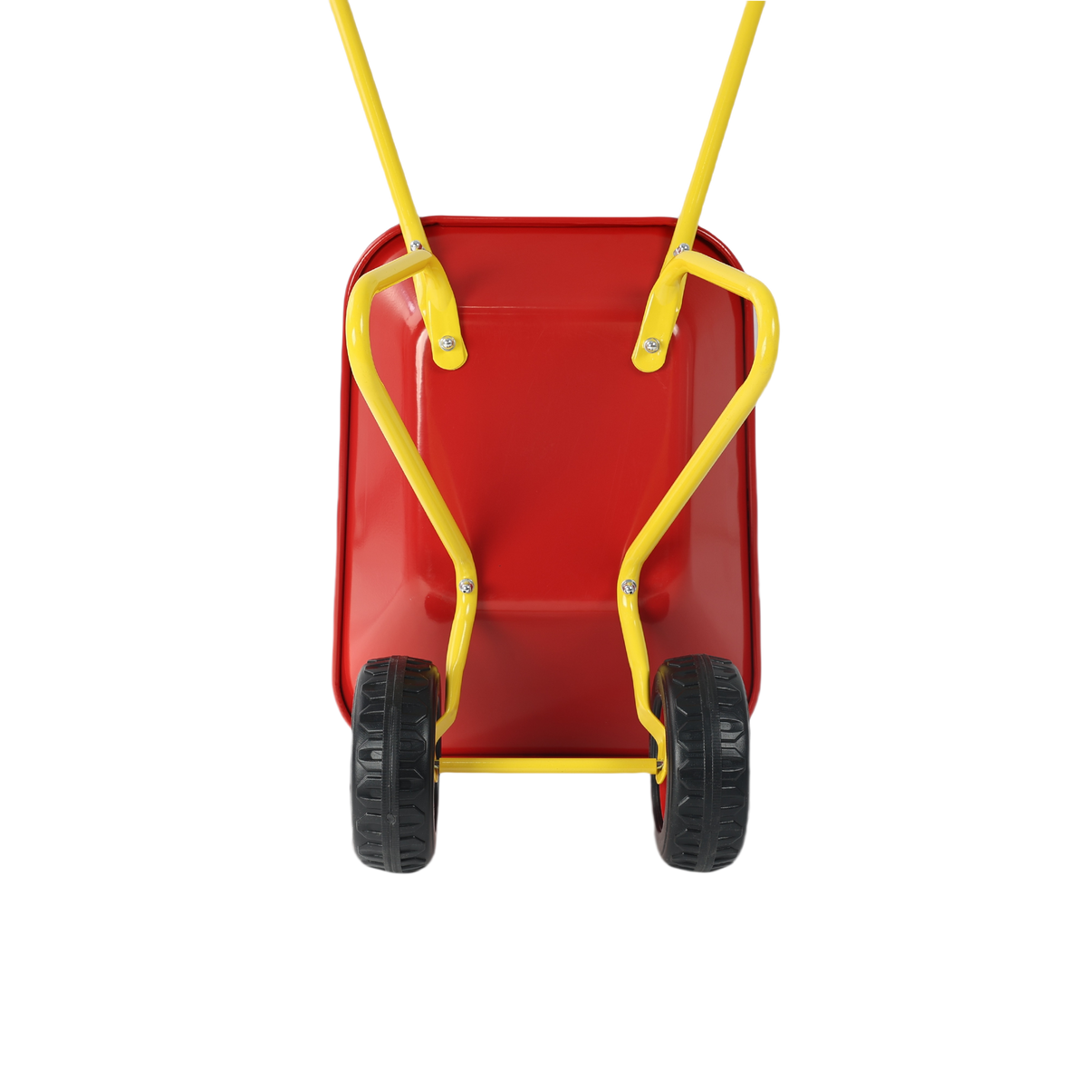 Children's metal trolley, Load-bearing capacity: 33LBS,children's heavy vehicle, metal structure two-wheeled trolley, steel pallet, can be used in gardens, loading leaves, soil, sand, etc. (red) - image 3