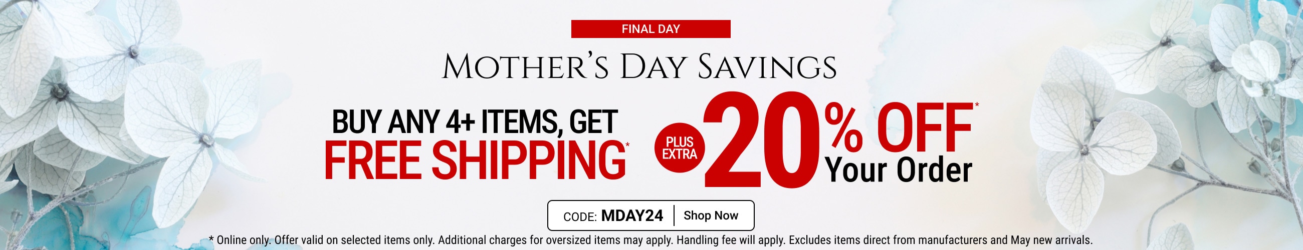 Mother's day sale up to 60% off + extra 25% off clearance - shop now