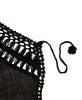 Crochet Trim Cardigan Cover-Ups - Black Small