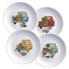 Sets of 4 Melamine Plates - Truck