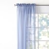 Emelia Voile Sheer Window Collection - Wedge Blue 45" Window Panel