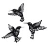 Metal Wall Decor Trio with Cutout Detail - Hummingbirds