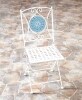 Metal Mosaic Outdoor Furniture - White Chair