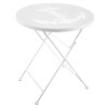 Nautical Folding Metal Accent Tables - Anchor