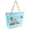 Oversized Rope Handle Tote Bags - Camper