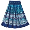 Easy Fit Printed Circle Skirts - Blue Medium