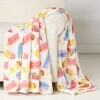 50" x 60" Summer Themed Plush Throws - Popsicles