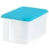 Clear Storage Containers with Handles - Blue