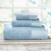 Turkish Cotton 3-Pc. Bath Towel Sets - Mineral Blue