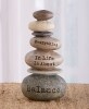 Stacked Sentiment Rock Figurines - Balance