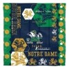 NCAA Hexagon Comforter Set - Notre Dame Full/Queen