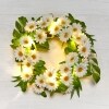 Sunshine Daisies Home Decor - Lighted Wreath