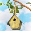 Rustic Wood Birdhouses - Yellow