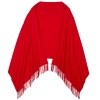 Cashmere Oversized 78" x 28" Scarves - Red