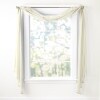 Emelia Voile Sheer Window Collection - Ecru 216" Scarf