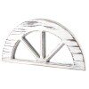 Distressed Wood Windowpane or Arch Mirrors - White