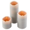 Set of 3 6-Hr. Flameless Timer Candles - Gray