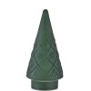 Lighted Glass Snowflake Tabletop Trees - Green
