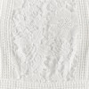 Sleeveless Lace Detail Maxi Dresses - White Medium