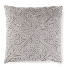 Plush Matelasse Pillow or Sham - Gray Pillow