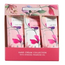 Sets of 3 Scented Travel Size Hand Creams - Sweet Pea Honeysuckle