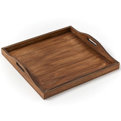 Wooden Ottoman Trays - Natural