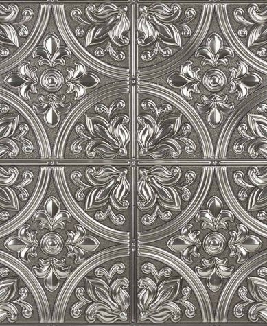 4-Pk. Peel & Stick Wall Tiles - Silver