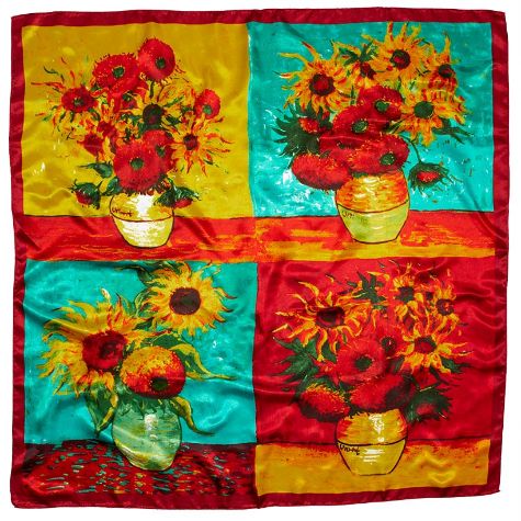 Van Gogh Art Lightweight Scarves - Sunflowers