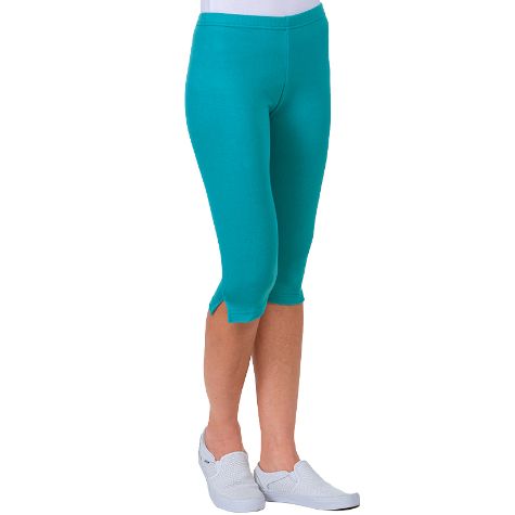 Women's Sets of 2 Capri Leggings - Turquoise/Fuchsia Medium