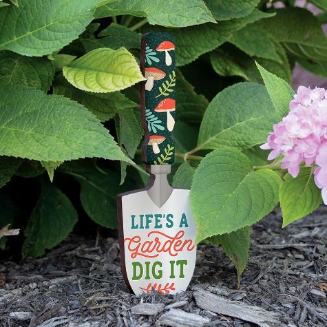 Garden Shovel Sign with Saying - Life's a Garden