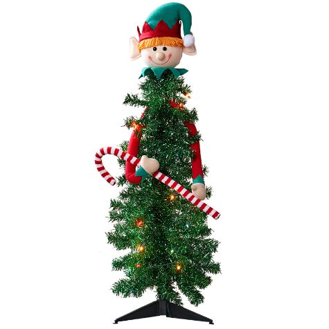 Lighted Character Christmas Trees - Elf
