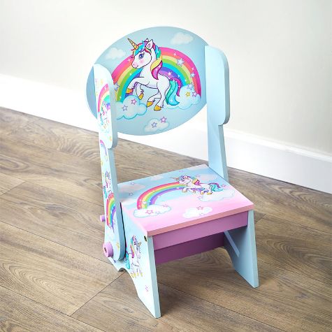 Kids' Convertible Step Stool Chairs - Unicorn