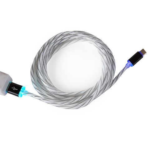 6-Ft. LED Light-Up USB Charging Cables - Type C