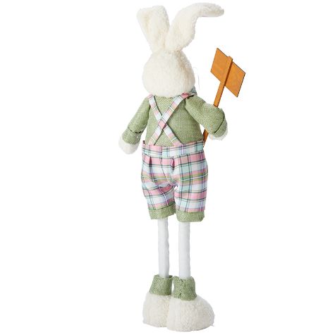 Plush Easter Rabbits with Extendable Legs - Boy