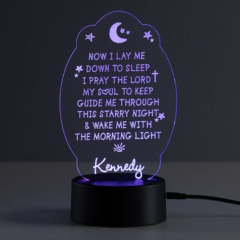 Personalized LED Color-Changing Lights - Bedtime Prayer
