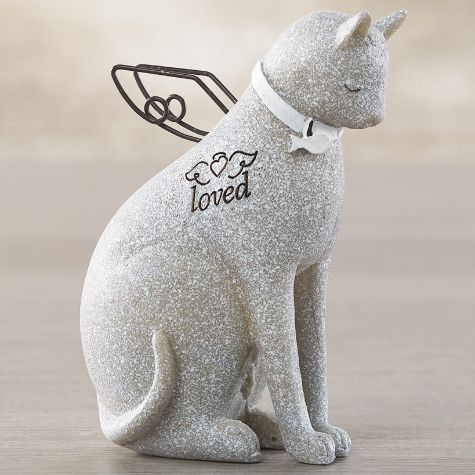 Faithful Angel Pet Memorial Figurines or Urns - Cat Memorial Figurine