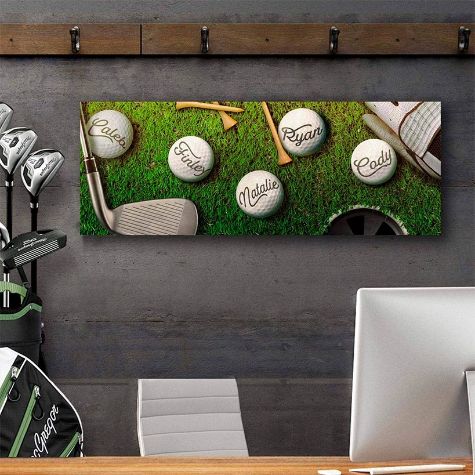 Personalized Themed Wall Hangings - Golf 6.5 x 18"