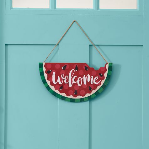 Hello Summer Porch Decor - Watermelon Door Greeter