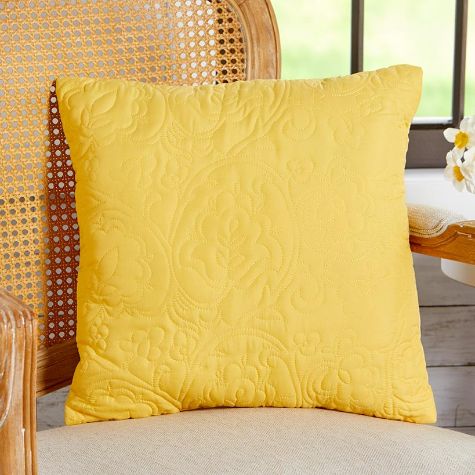 Quilted Paisley Bedding Ensemble - Accent Pillow