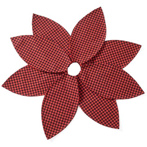 Plaid Holiday Decor - Red and Black Tree Skirt