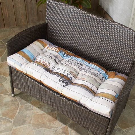 Indoor/Outdoor Rules Collection - Patio Double Seat Cushion
