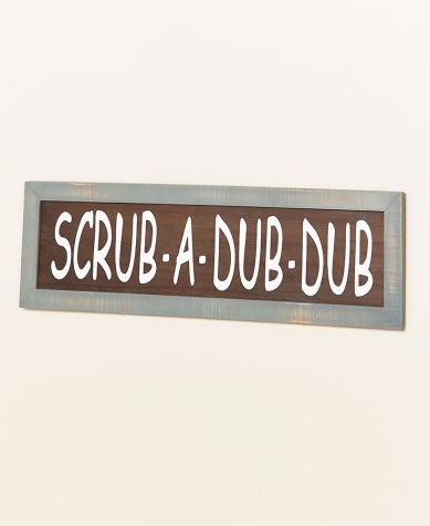 Windmill Bathroom Furniture Collection - Scrub-a-Dub-Dub Sign