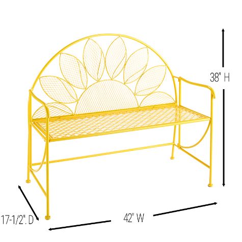 Sunflower Garden Table or Bench - Bench