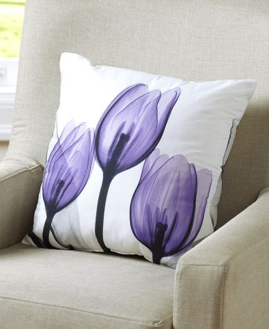 Purple Tulip Bedroom Ensemble - Accent Pillow