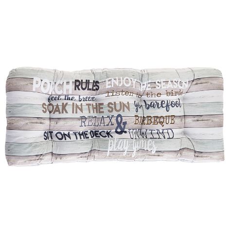Indoor/Outdoor Rules Collection - Porch Double Seat Cushion